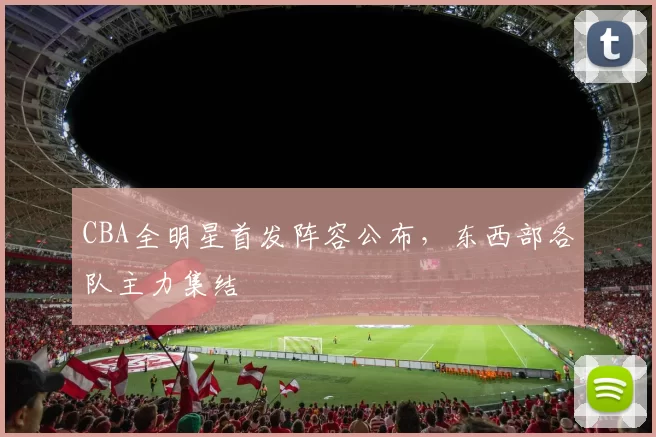 CBA全明星首发阵容公布，东西部各队主力集结