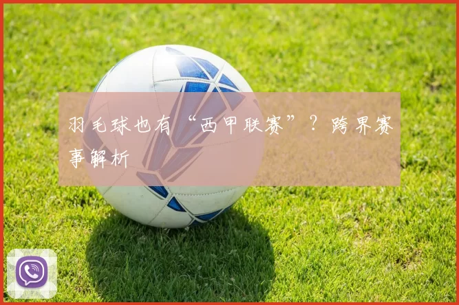 羽毛球也有“西甲联赛”？跨界赛事解析